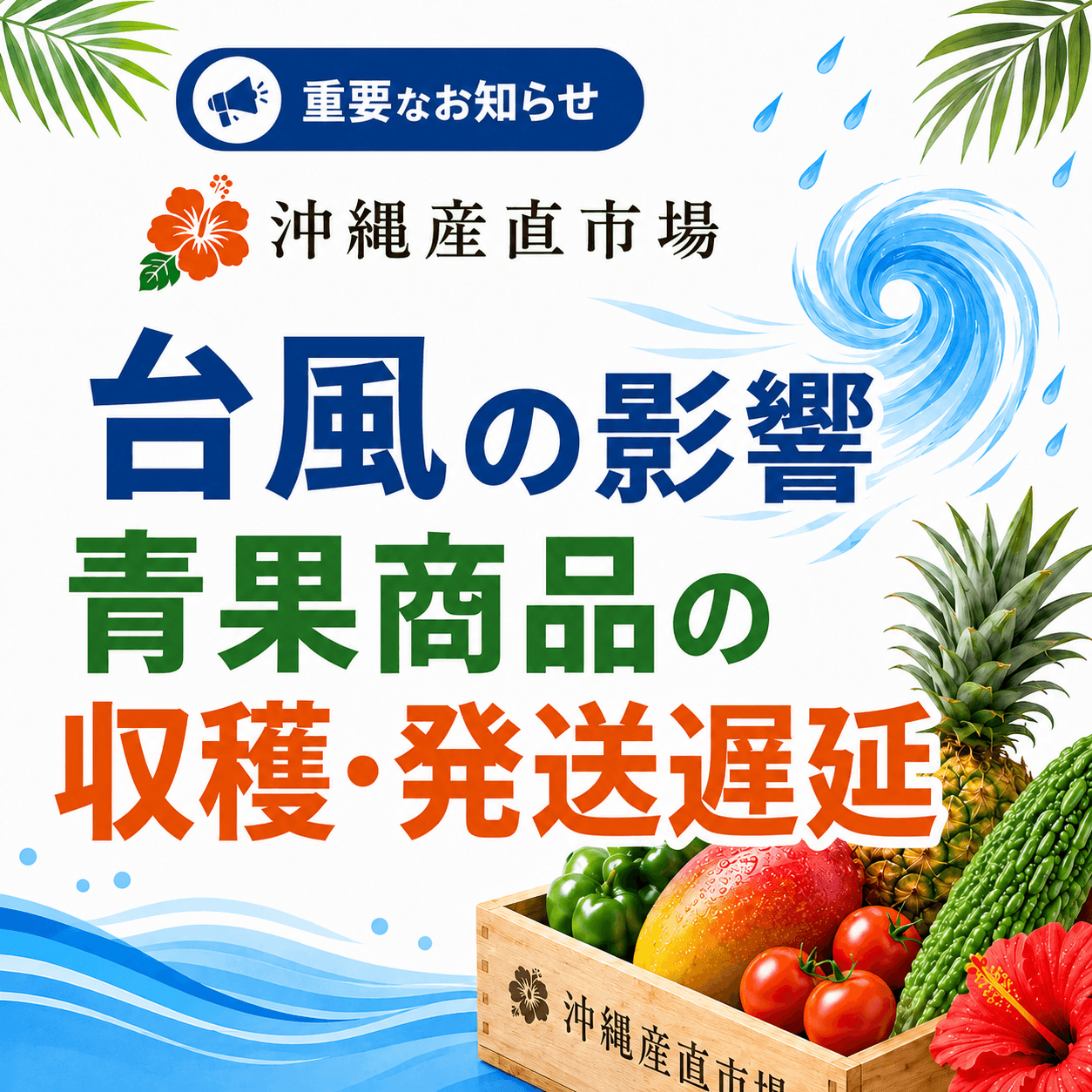 台風の影響
