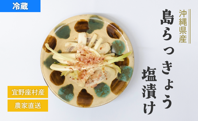 島らっきょう塩漬け